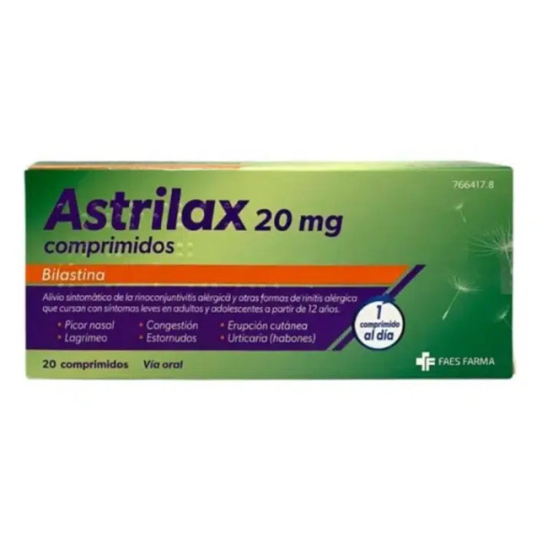 Astrilax 20 mg (20 comprimidos)
