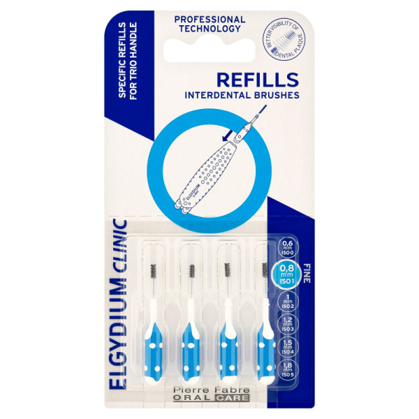 Elgydium Clinic Escovilhão Azul _ Recargas (x4 unidades)