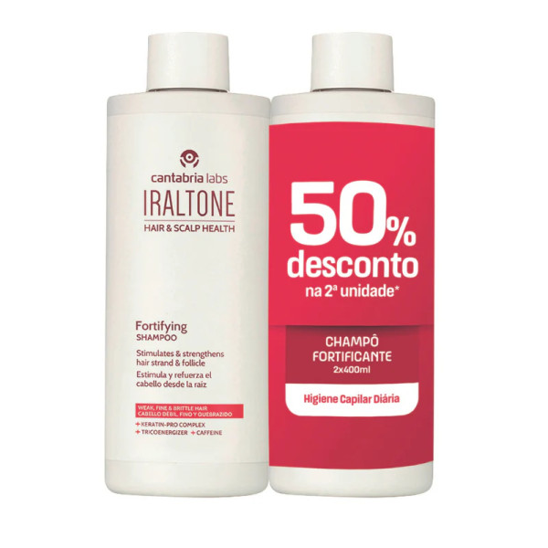 Iraltone Champú Fortificante - 400ml (Pack Doble)