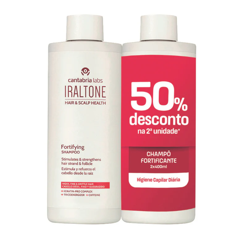 Iraltone Champô Fortificante - 400ml  (Pack Duplo)