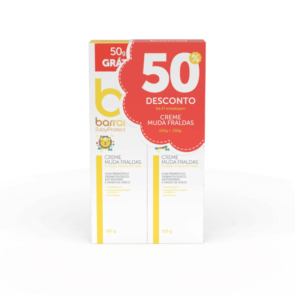 Crema para la dermatitis del pañal Barral Babyprotect - 150 g (paquete doble)