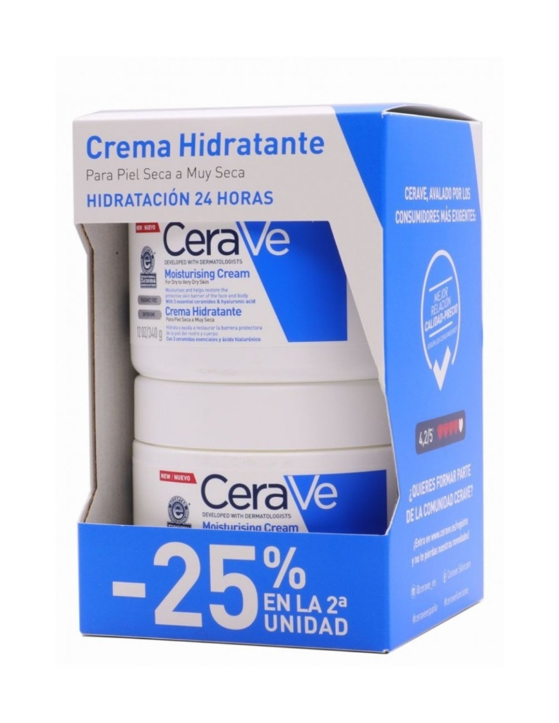 Cerave Creme Hidratante  - 340G (Pack Duplo)