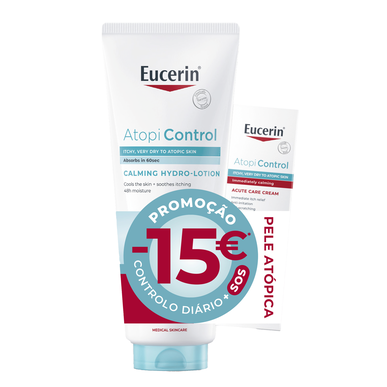 Eucerin AtopiControl Hidro-Loção - 400ml + Creme Fase Aguda - 40ml