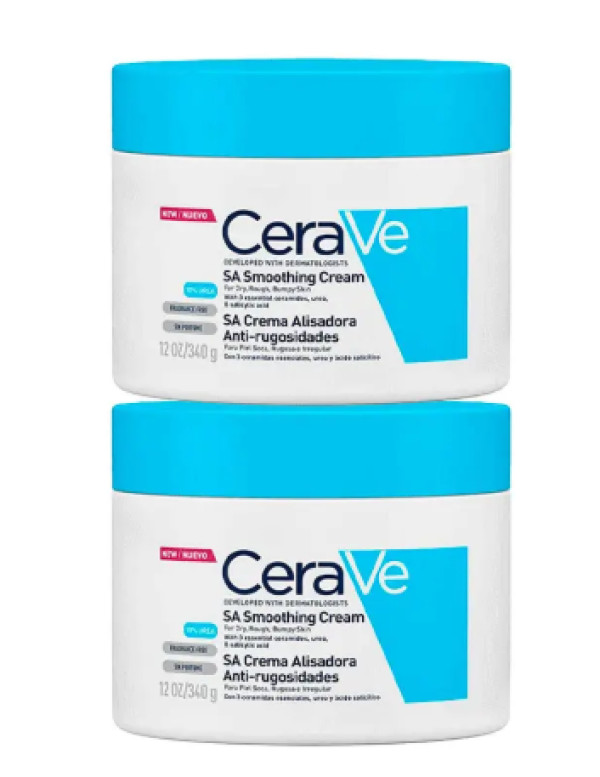 Cerave SA Creme Hidratante Antirrugosidades - 340g (Pack Duplo)
