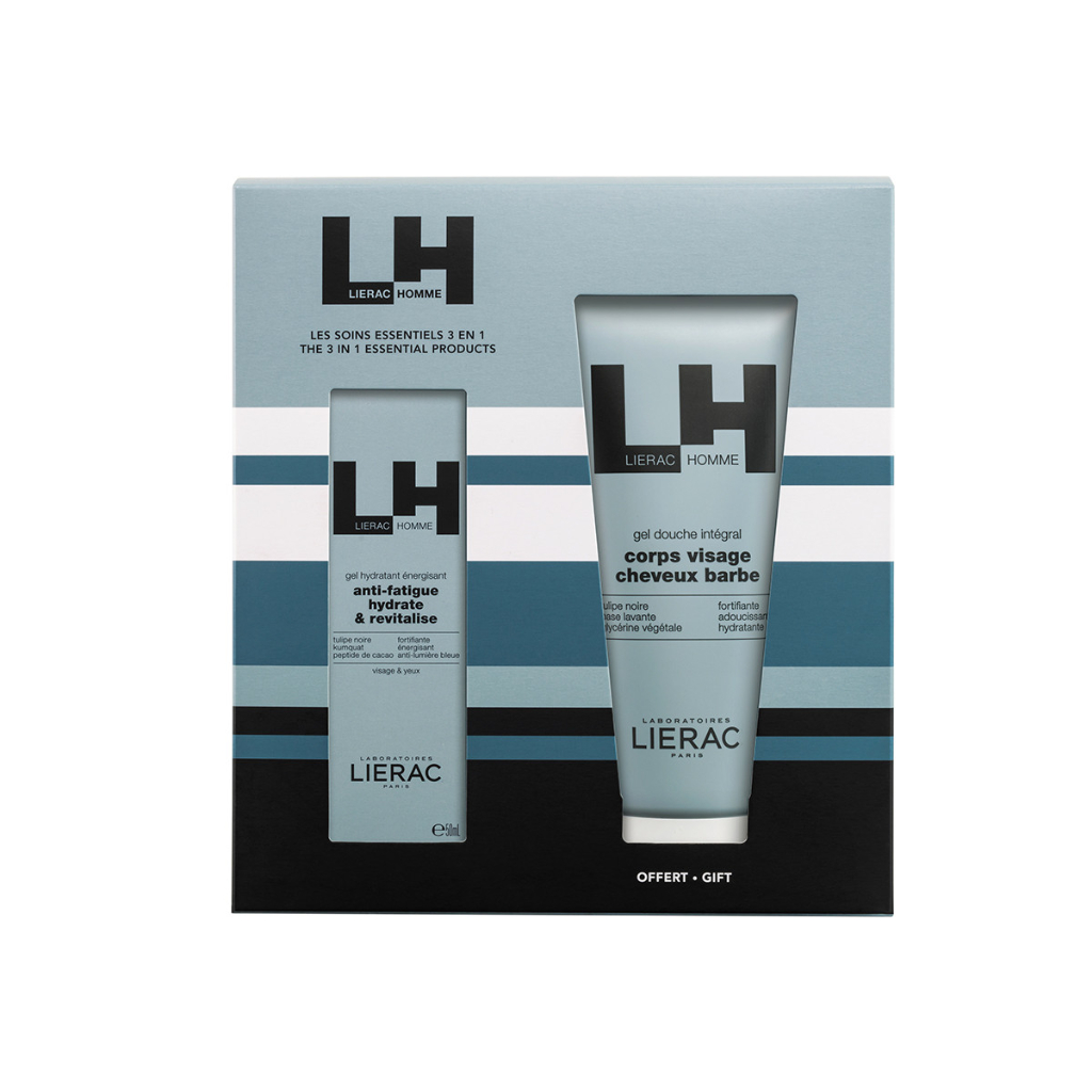 Lierac Gel Hidratante Energizante 50ml + Gel Douche Champo 200ml (Dia do Pai)