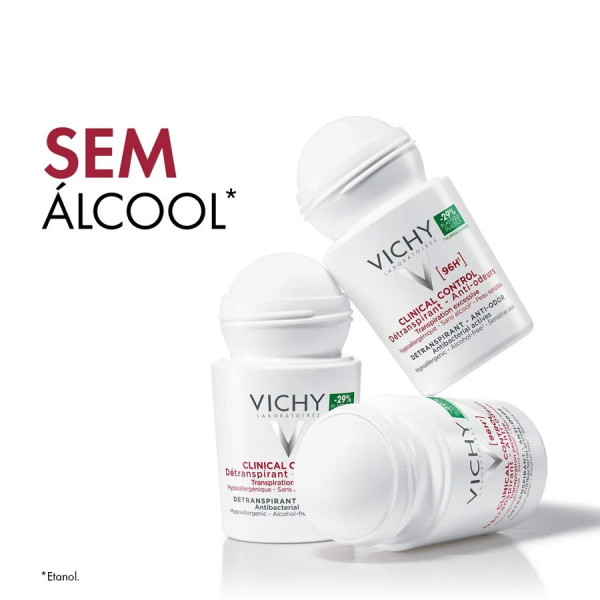 Vichy Deo Roll-on Antitranspirante 96H 50ml X 2 Desconto 50% na 2ª unidade