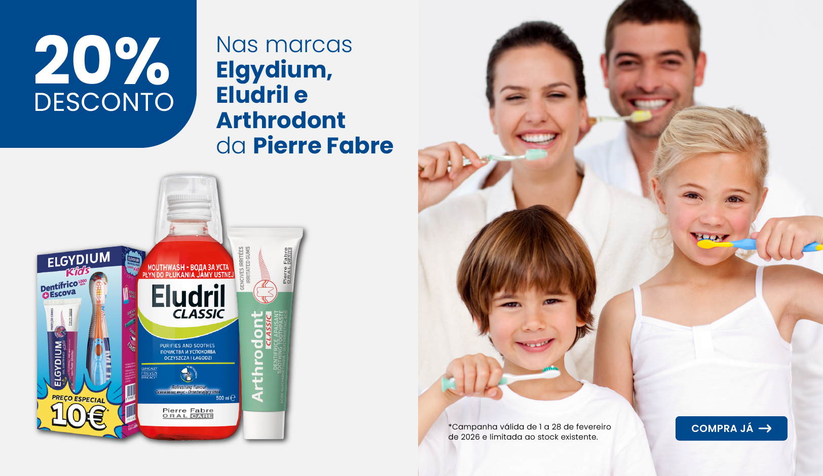 Elgydium, Eludril e Arthrodont