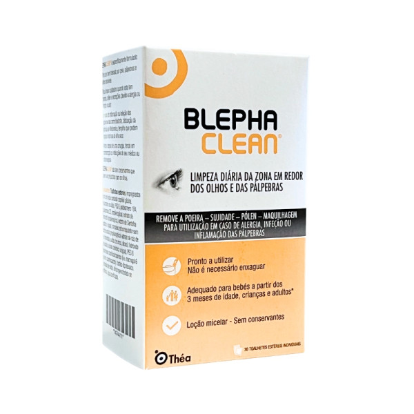 Blephaclean Toalhetes Esterilizadas Pálpebras (x30 unidades)