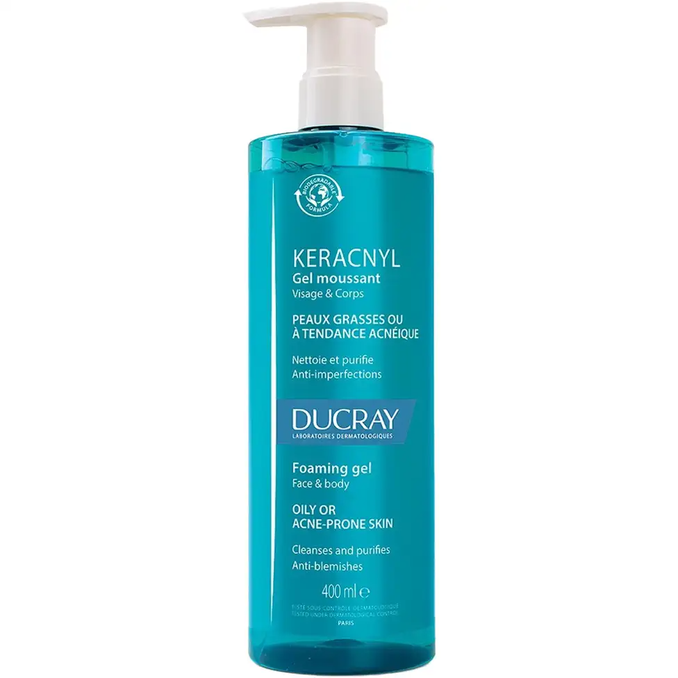 Ducray Keracnyl Gel Limpeza Anti-Imperfeições 400ml