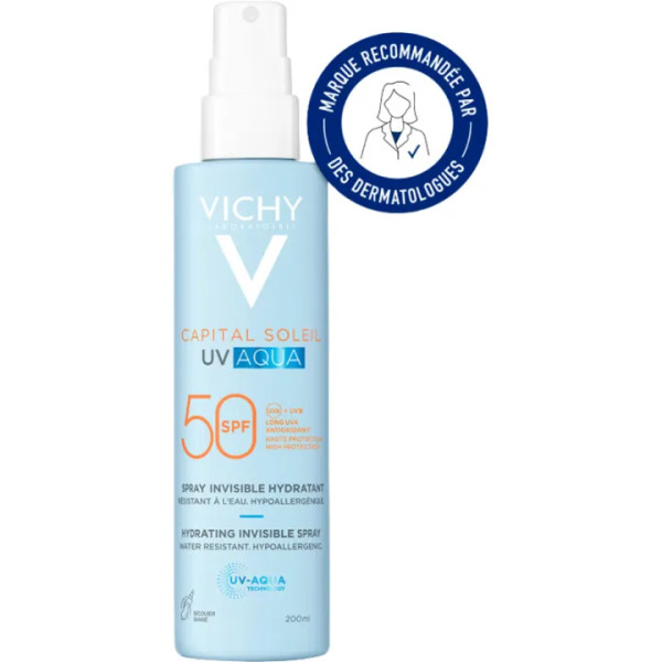Vichy Capital Soleil UV Invisible Aqua Spray FPS 50 - 200 ml