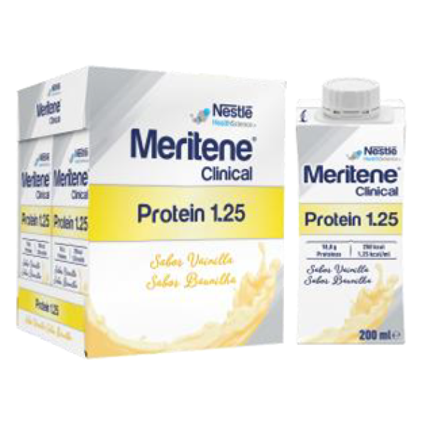 Meritene Clinical Protein 1.25 solução Baunilha - 200ml (x4 unidades)