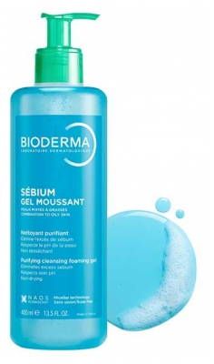Bioderma Sebium  Gel Moussant 400Ml