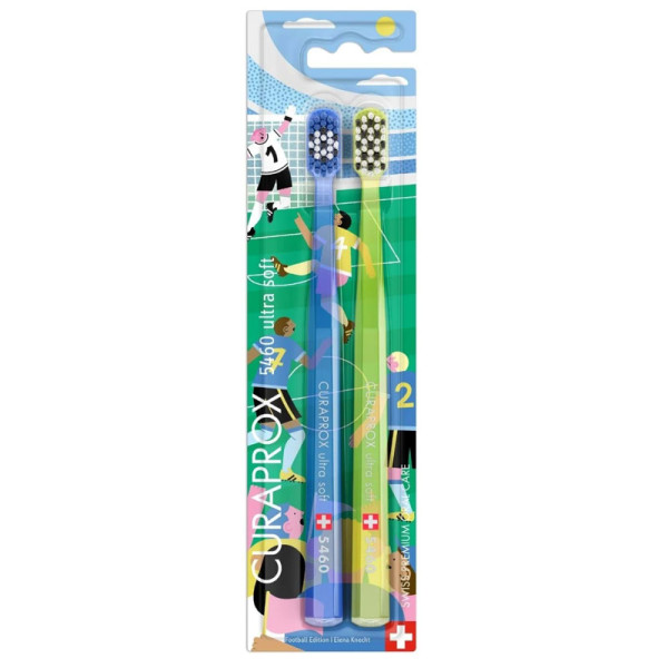 Curaprox Cs5460 Escova Dentes Football Edition (2 unidades)