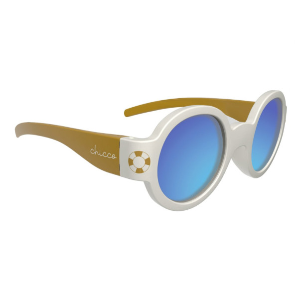 Chicco  Gafas de sol con lentes espejadas blancas 0M+