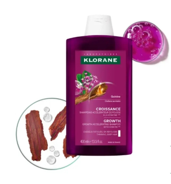 Klorane Capilar Quinina Champô Acelerador Crescimento - 400ml