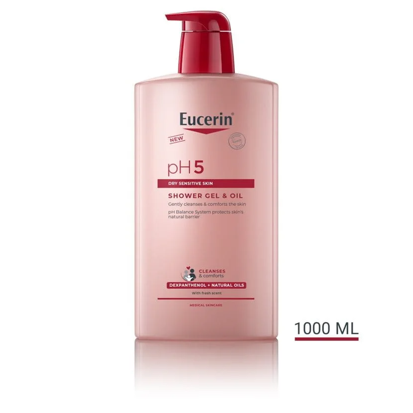 Eucerin pH5 Gel & Óleo Duche - 1L (Promocional)