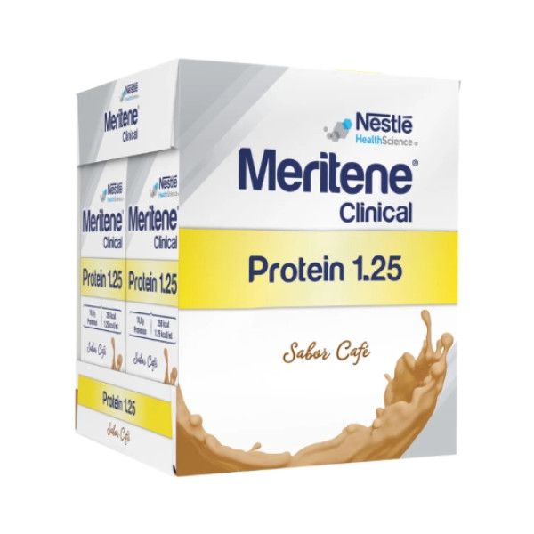 Proteína clínica Meritene 1,25 g - Café - 200 ml (4 unidades)