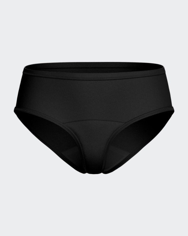 Impetus Braguitas de cintura alta para el periodo, talla M, negro