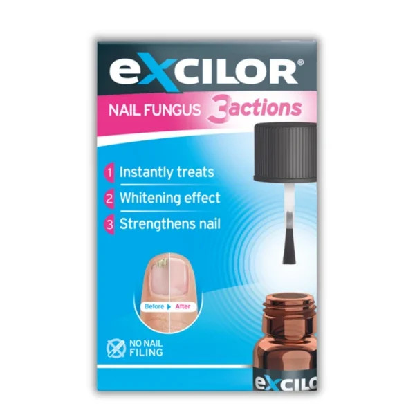 Excilor 3 Ações Solução Fungica Unhas 7Ml