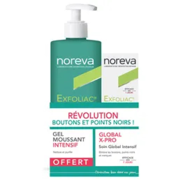 Noreva Exfoliac Global XPro Creme - 30ml + Oferta Gel - 400ml
