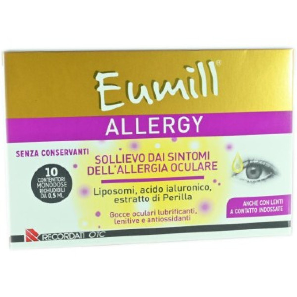 Gotas oftálmicas para la alergia Eumill 0,5 ml (10 unidades)