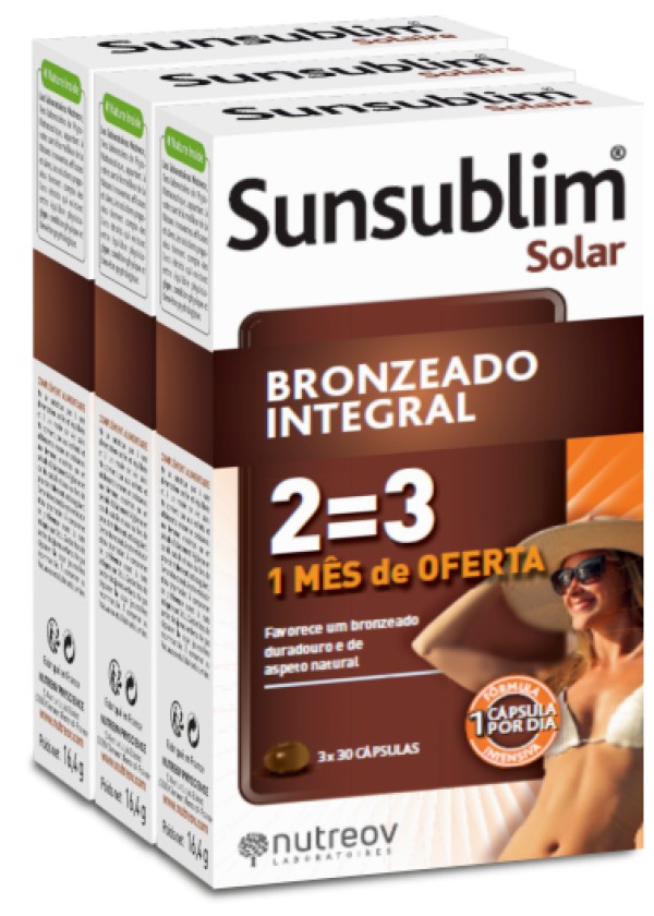 Nutreov_Sunsublim  Pack Cápsulas Bronzeado Integral (x90 unidades)