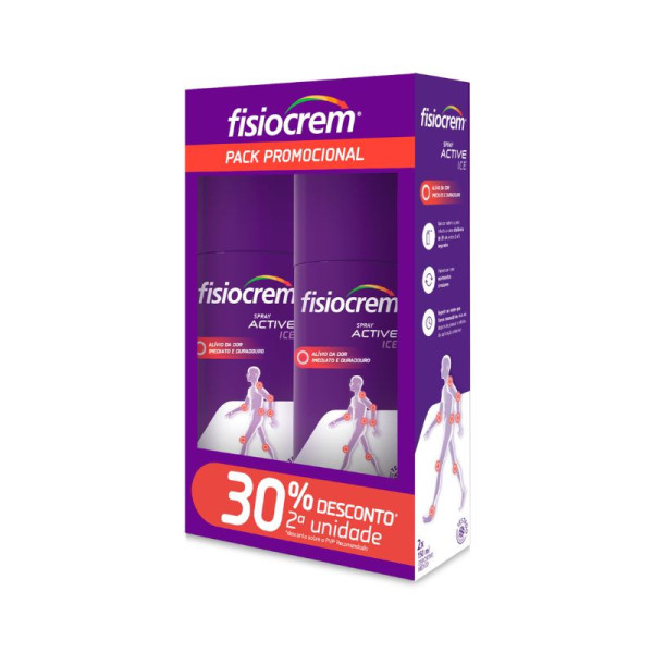 Fisiocrem Spray Active Ice 150ml (Pack Duplo)