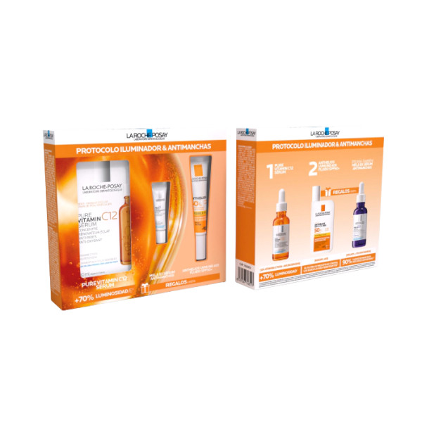 La Roche Posay Pure Vitamin C12 Serum - 30Ml + Anthelios Uvmune SPF50+ - 15ml + Mela B3 sérum - 3ml