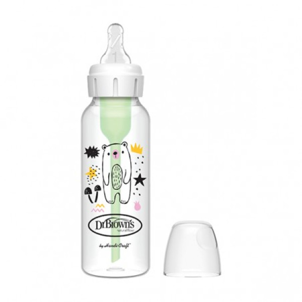 Dr Browns Options Biberão Estreito Tetina Silicone_Rosa -250ml