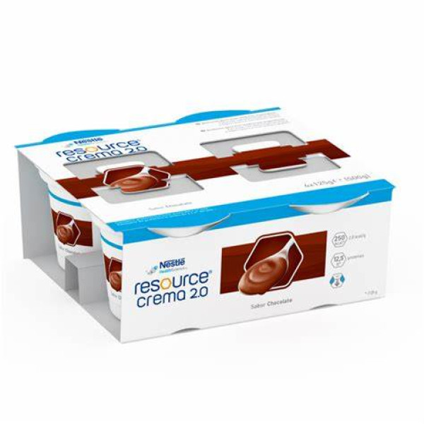 Resource Crema 2.0 Pudim Chocolate 125G (X4 Unidades)