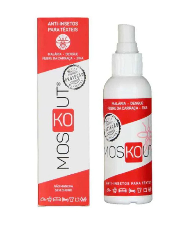 Moskout Spray Insetos Para Têxtil - 100ml