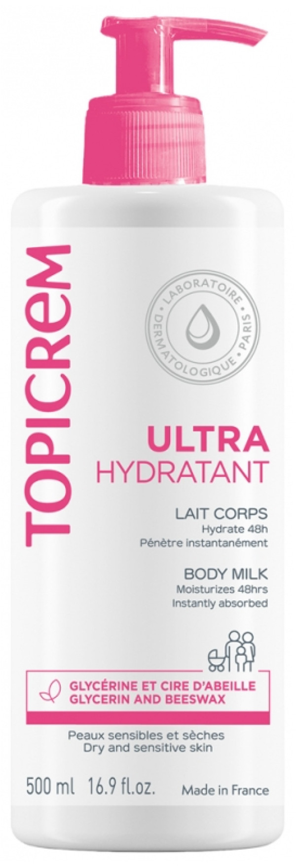 Topicrem Loción corporal ultra hidratante 500 ml