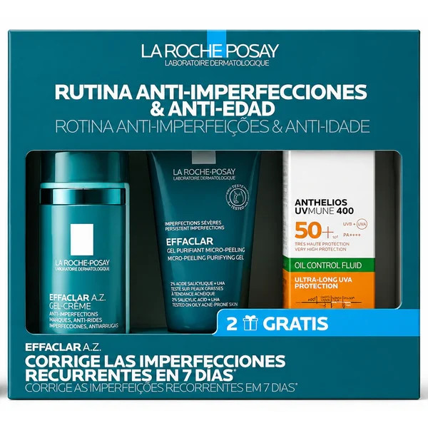 La Roche Posay Effaclar AZ Gel creme - 40ml + Oferta Gel 50 + UVmune