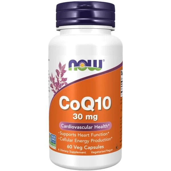 Now Coenzima Q10 30mg 60 Cápsulas Vegetais