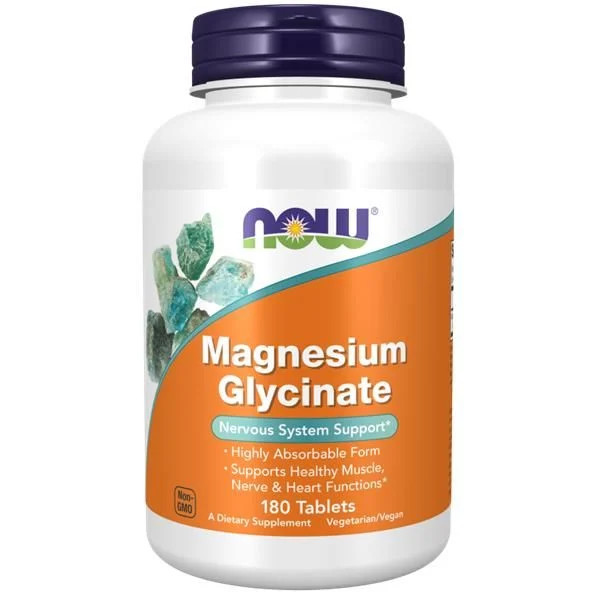 Now Magnesium Glycinate 180 Comprimidos