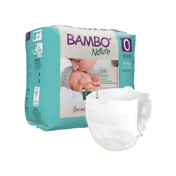 Bambo Nature Fralda Prematuro 1-3Kg x24
