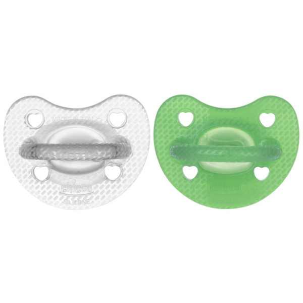 Chicco PhysioForm Luxe Transparente/Verde_ 6-16M (2 unidades)