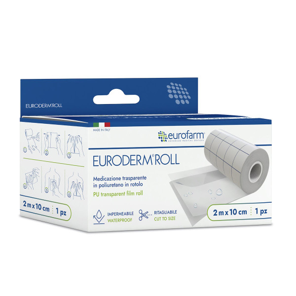 Euroderm Adesivo Roll Transparente 2mx10cm