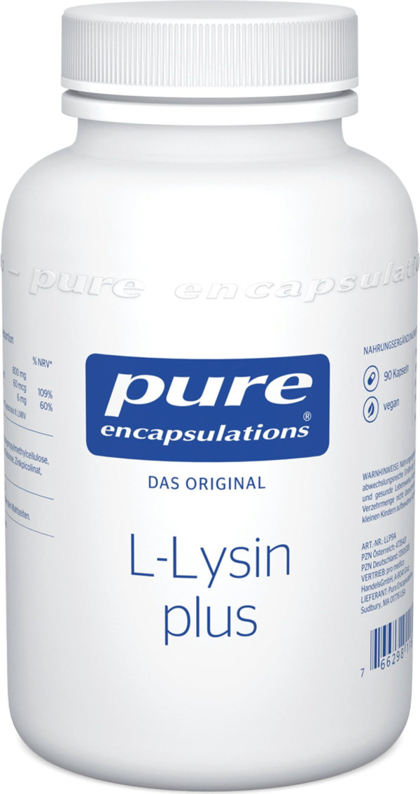 Pure Encapsulations L-Lisina Plus Cápsulas x90