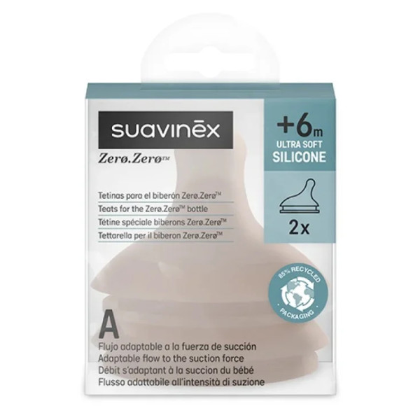 Suavinex Zero Tetina Silicone Colica _A _ Deep (2 unidades)