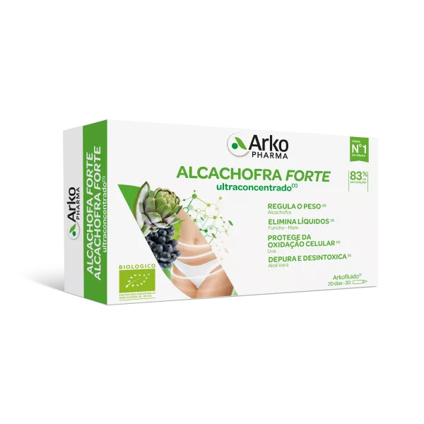 Arkofluido Alcachofra Forte (x20 ampolas bebíveis)