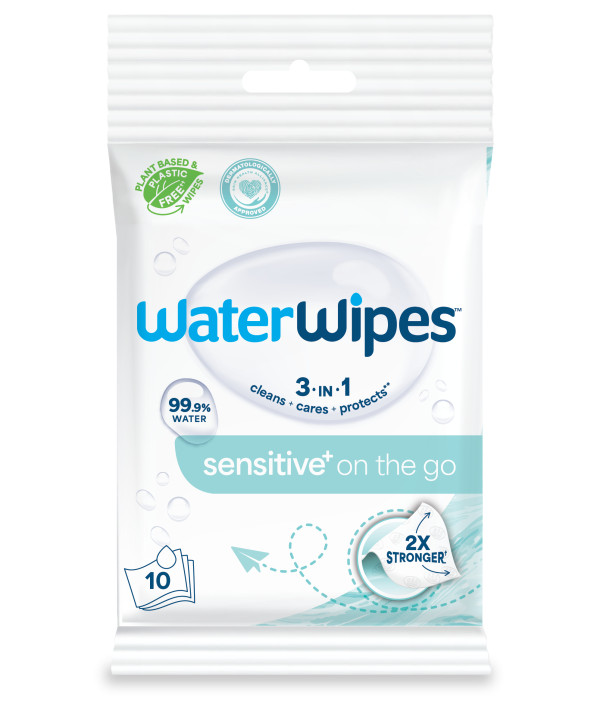 Waterwipes Toalhitas Sensitive On the go x10
