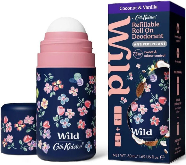 Wild Deo Roll-On Caixa + Recarga Coco Baunilha 50Ml