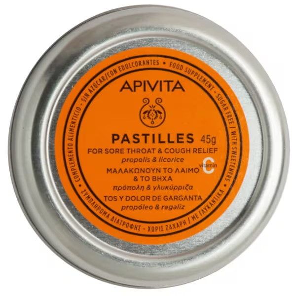 Apivita Pastilhas Propolis Alcacuz - 45g