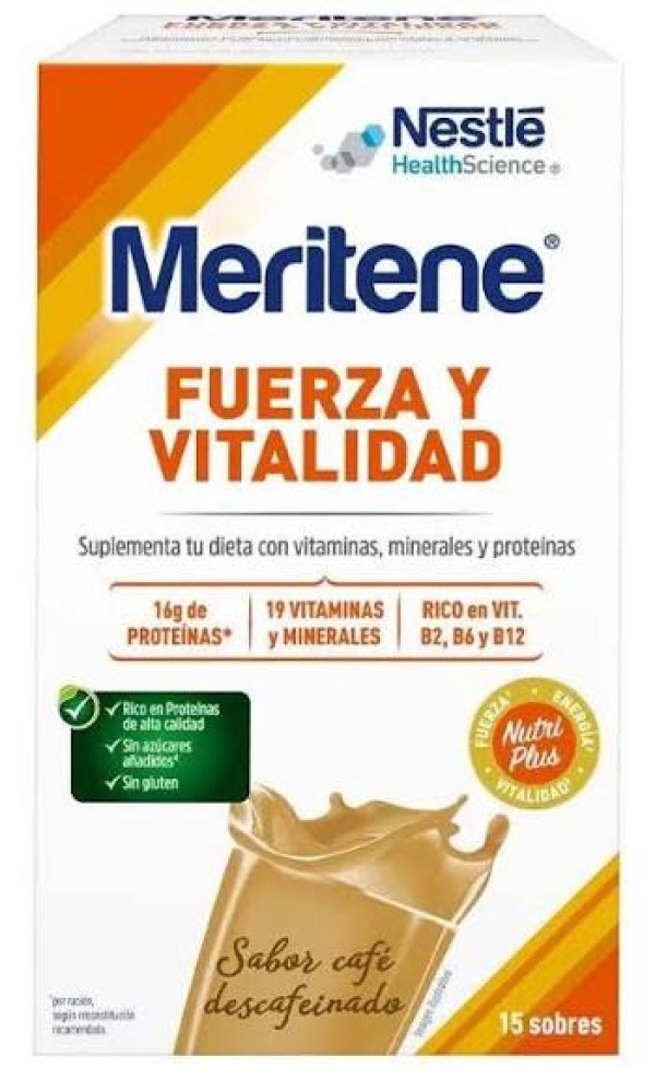 Meritene Café Descafeinado Bolsa en Polvo (x15 unidades)