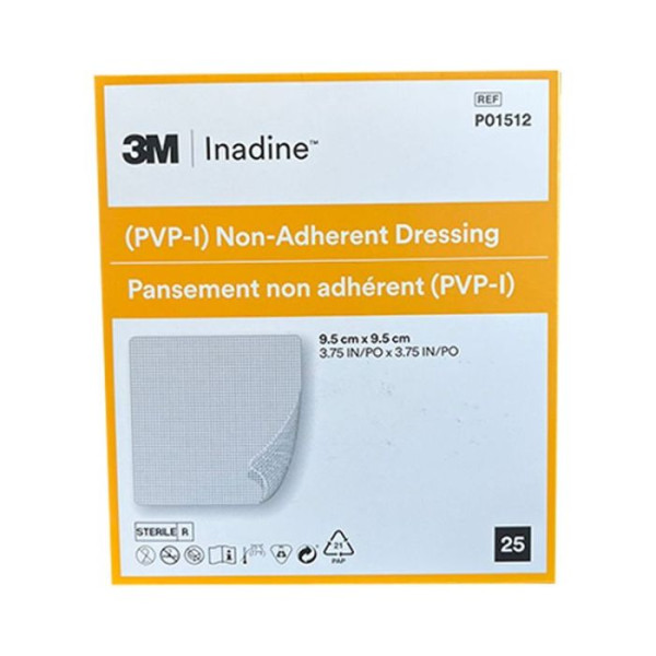 Inadine Compressa Iodopovidona - 9,5x9,5cm (x25 unidades)