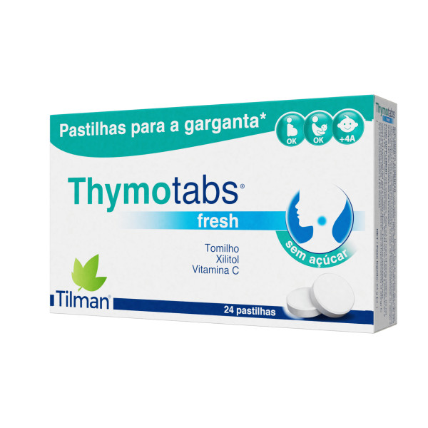 Thymotabs Fresh Pastilhas Garganta X 24 unidades