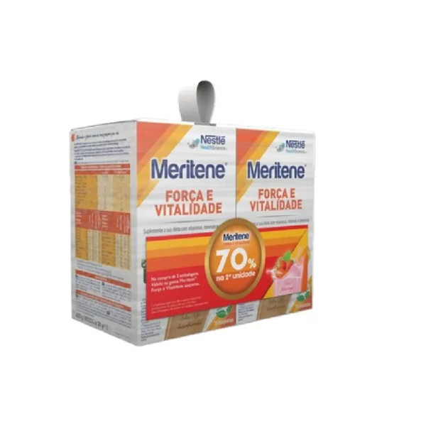 Meritene Força e Vitalidade Cafe 15 Saquetas X 2 unidades , 70% desconto