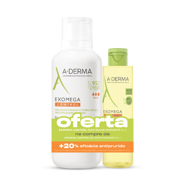 A-Derma Exomega Control Bálsamo - 400ml + Oferta Óleo - 200ml