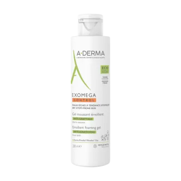A-Derma Exomega Control Gel Moussant Emoliente  -  200ml
